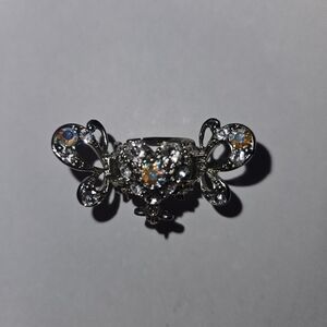 Elegant Silver and Multicolor Gemstone Hair Bungie